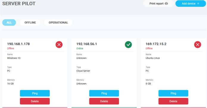 Server Pilot project